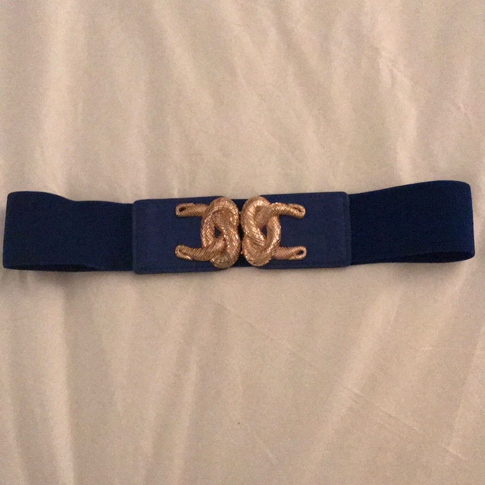 Blue Elastic Belt